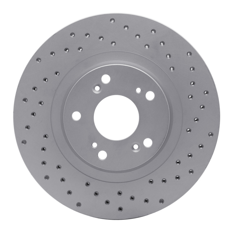 Acura RSX Brake Rotor (1) - Front Right - DFC - Drilled Geoperformance - `02-`15