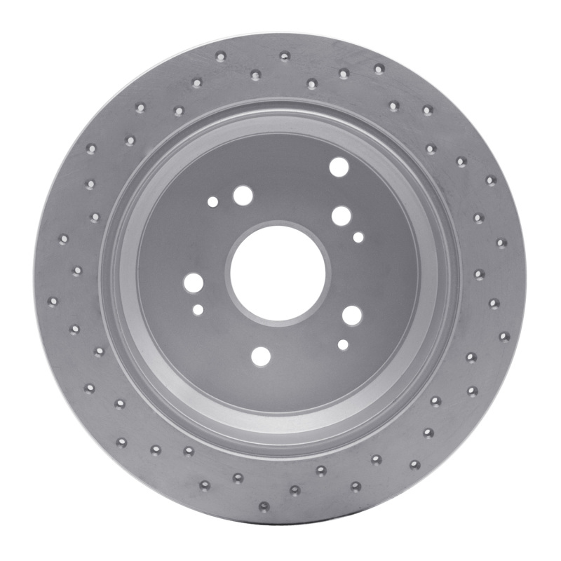 Honda Odyssey Brake Rotor (1) - Rear Right - DFC - Drilled Geoperformance - `02-`04