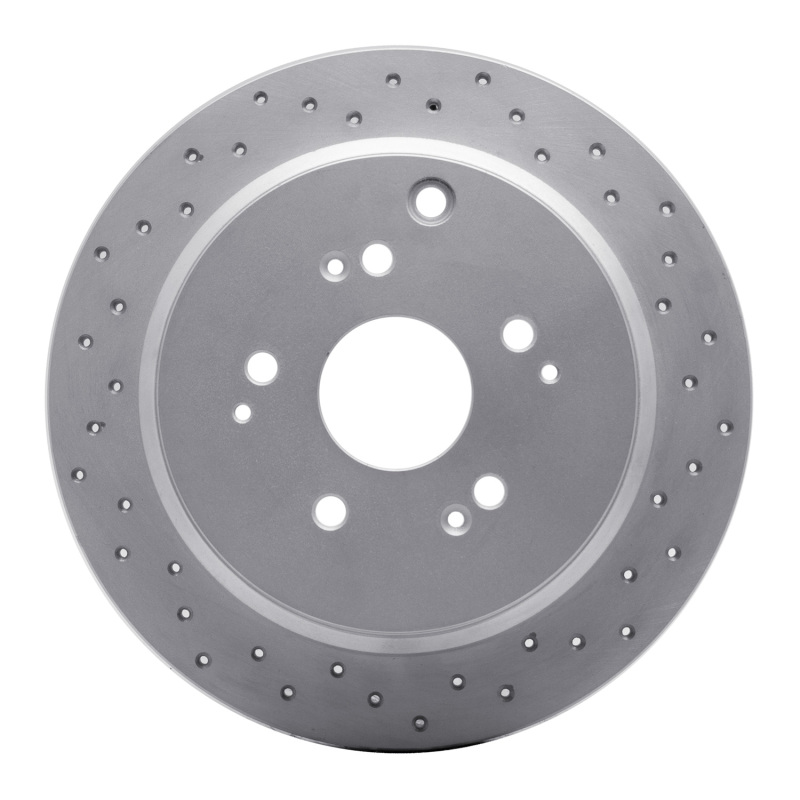 Honda Odyssey Brake Rotor (1) - Rear Right - DFC - Drilled Geoperformance - `02-`04