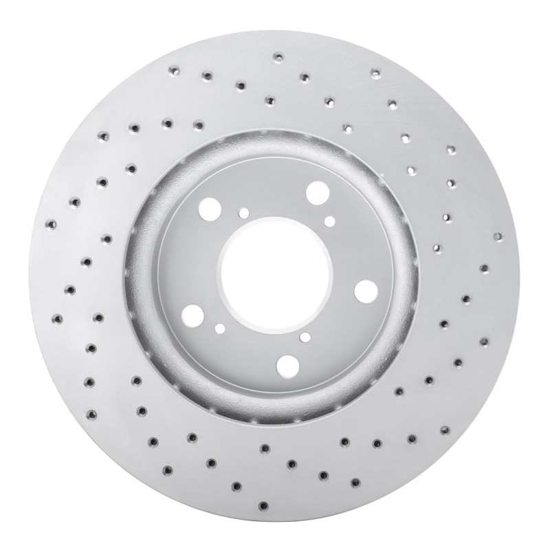 Honda Odyssey Brake Rotor (1) - Front Left - DFC - Drilled Geoperformance - `05-`10