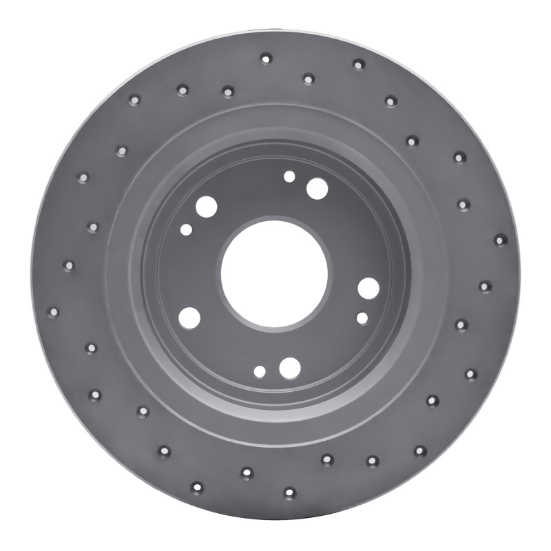 Honda Ridgeline Brake Rotor (1) - Rear Left - DFC - Drilled Geoperformance - `06-`14