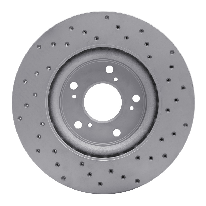 Honda CR-V Brake Rotor (1) - Front Left - DFC - Drilled Geoperformance - `12-`16
