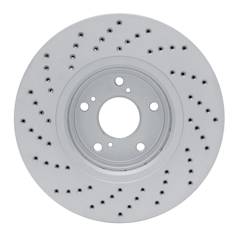 Acura ILX Brake Rotor (1) - Front Right - DFC - Drilled Geoperformance - `16-`22