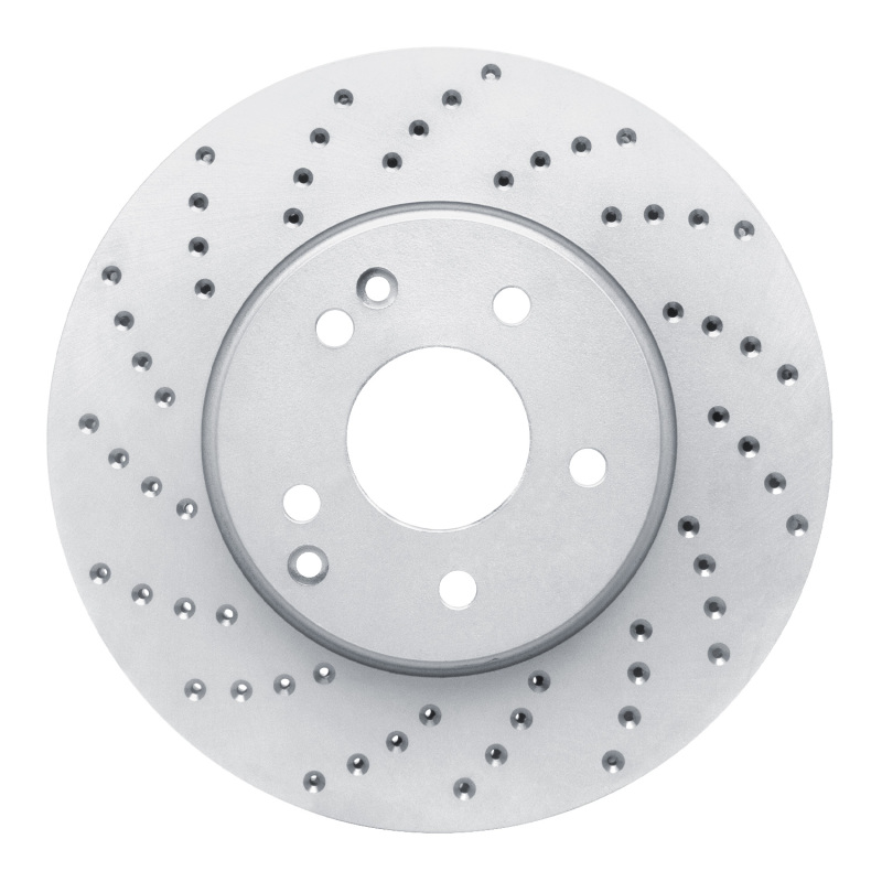 Chrysler Crossfire Brake Rotor (1) - Front Left - DFC - Drilled Geoperformance - `96-`11