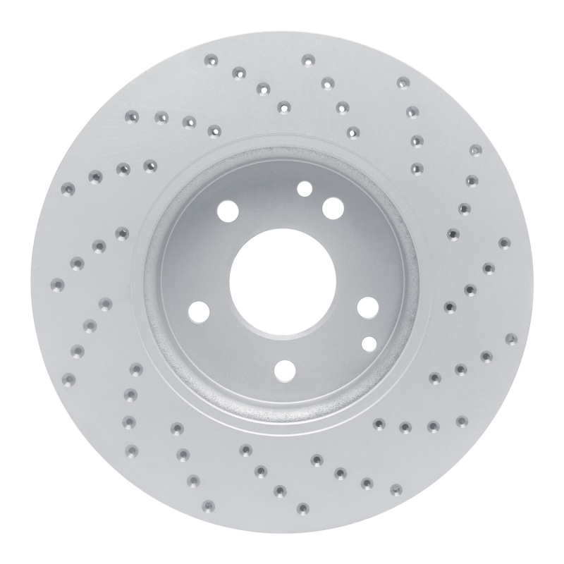Chrysler Crossfire Brake Rotor (1) - Front Left - DFC - Drilled Geoperformance - `96-`11
