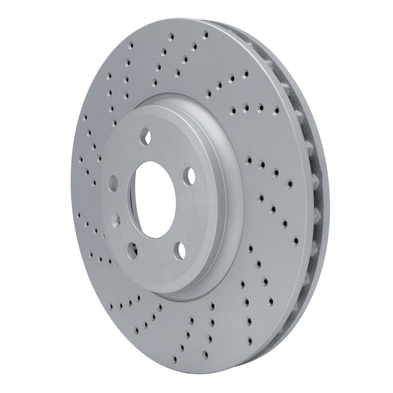 Audi A4 Quattro Brake Rotor (1) - Front Left - DFC - Geoperformance Drilled - `08-`12