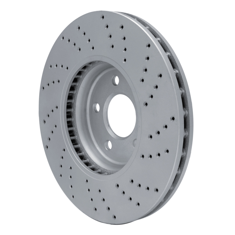 Audi A4 Quattro Brake Rotor (1) - Front Left - DFC - Geoperformance Drilled - `08-`12