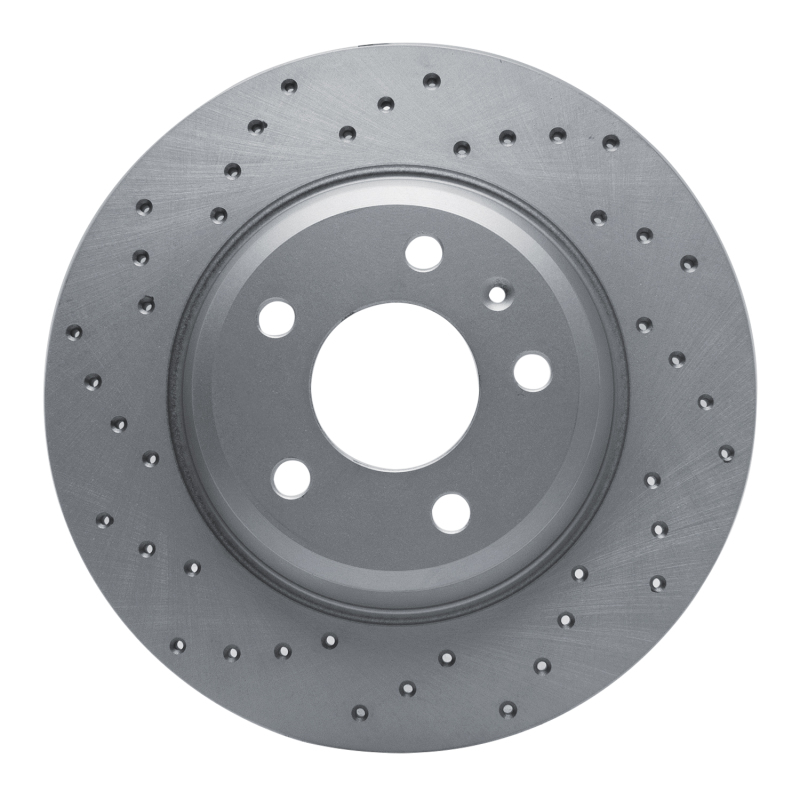 Audi A6 Quattro Brake Rotor (1) - Rear Left - DFC - Drilled Geoperformance - `08-`25