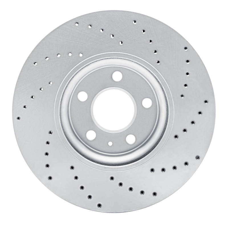 Audi Q5 Brake Rotor (1) - Front Left - DFC - Drilled Geoperformance - `11-`17