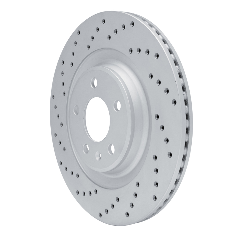 Audi S5 Brake Rotor (1) - Rear Left - DFC - Drilled Geoperformance - `08-`25