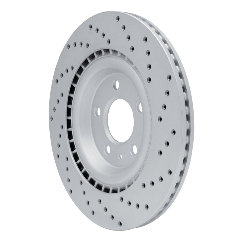 Audi S5 Brake Rotor (1) - Rear Left - DFC - Drilled Geoperformance - `08-`25