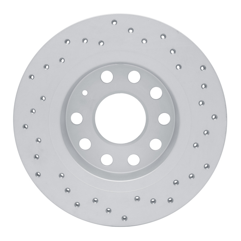 Audi A3 Brake Rotor (1) - Rear Left - DFC - Drilled Geoperformance - `10-`19