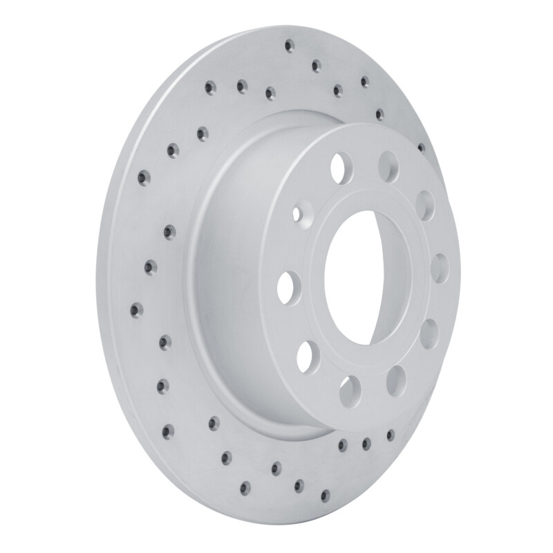 Audi A3 Brake Rotor (1) - Rear Right - DFC - Drilled Geoperformance - `10-`19