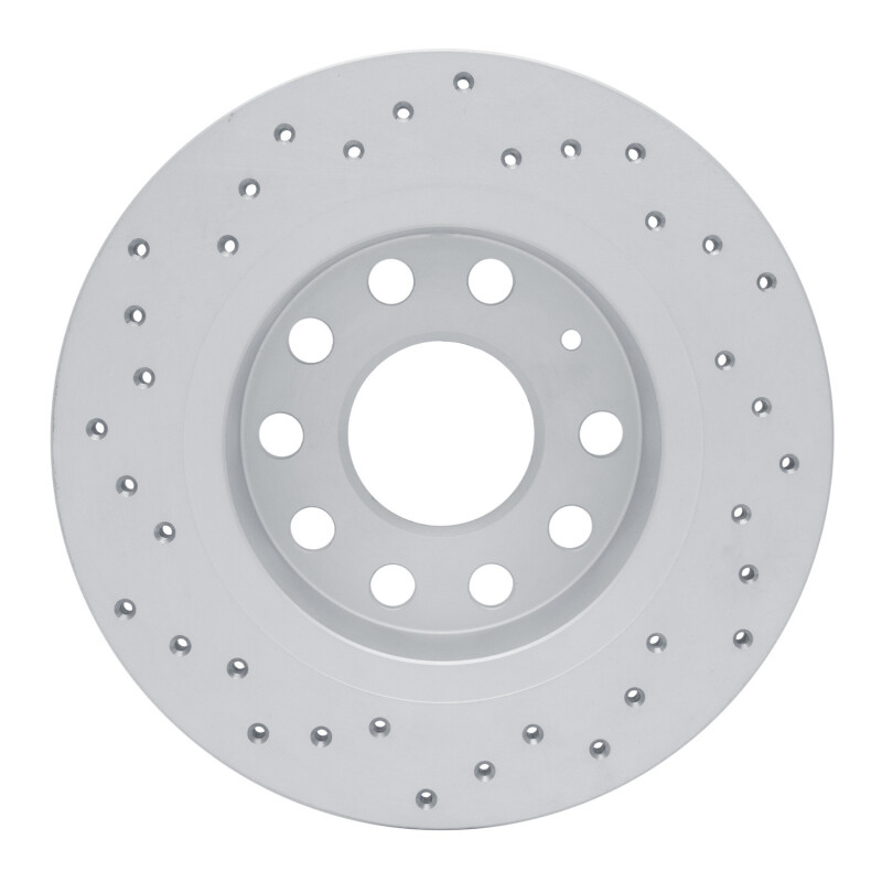 Audi A3 Brake Rotor (1) - Rear Right - DFC - Drilled Geoperformance - `10-`19