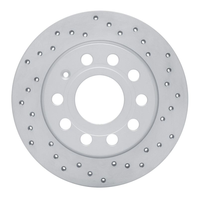 Audi A3 Brake Rotor (1) - Rear Right - DFC - Drilled Geoperformance - `10-`19