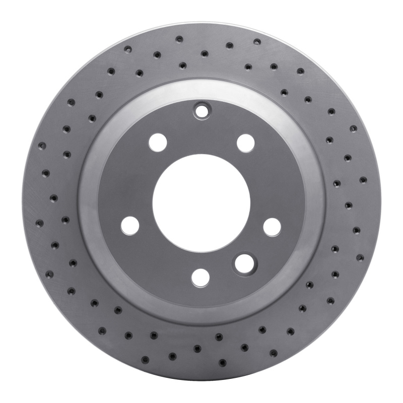 Audi Q7 Brake Rotor (1) - Rear Left - DFC - Drilled Geoperformance - `03-`18