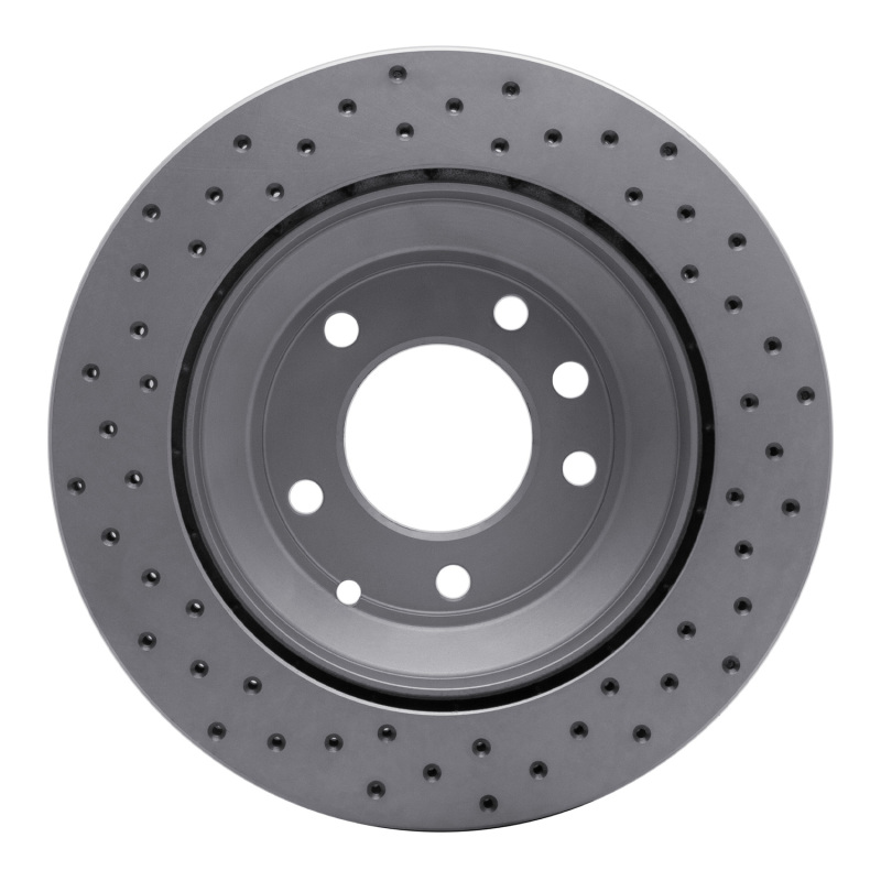 Audi Q7 Brake Rotor (1) - Rear Right - DFC - Drilled Geoperformance - `03-`18