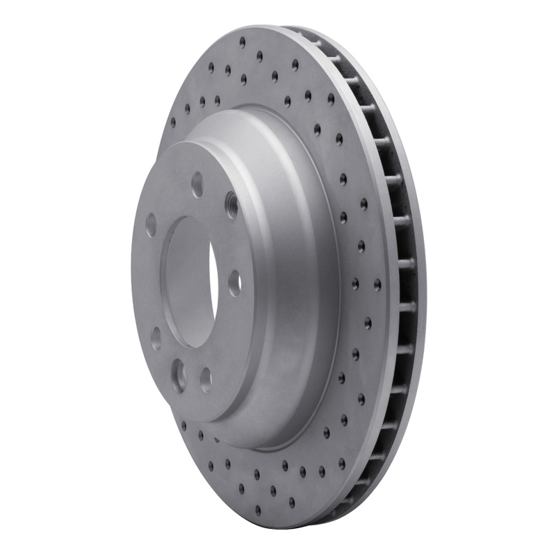 Audi Q7 Brake Rotor (1) - Rear Right - DFC - Drilled Geoperformance - `03-`18