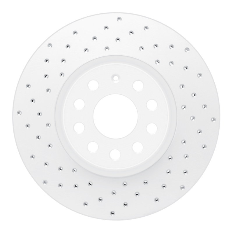 Audi Q3 Brake Rotor (1) - Front Left - DFC - Geoperformance Drilled - `05-`25