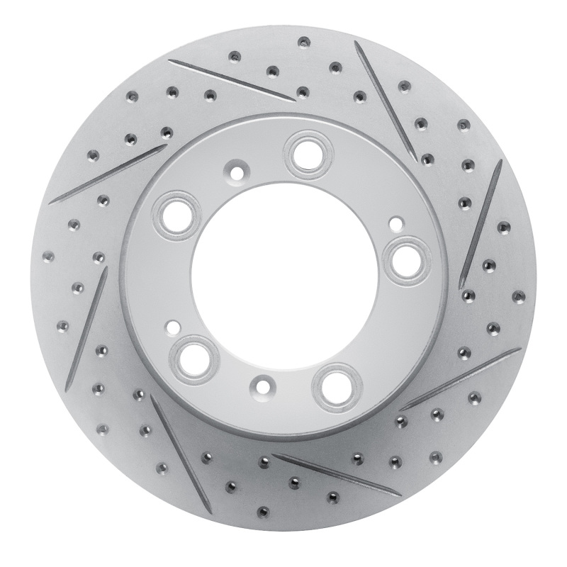 Porsche Boxster Brake Rotor (1) - Rear Left - DFC - Geoperformance Drilled & Slotted - `97-`04