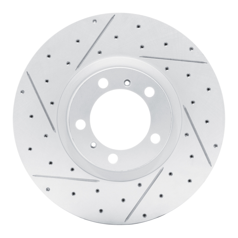 Audi E-Tron GT Brake Rotor (1) - Left Front - DFC - Geoperformance Drilled & Slotted - `10-`24