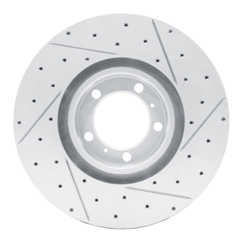 Audi E-Tron GT Brake Rotor (1) - Left Front - DFC - Geoperformance Drilled & Slotted - `10-`24