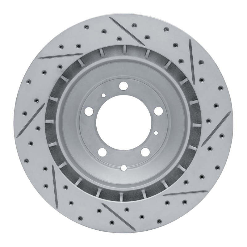 Audi E-Tron GT Brake Rotor (1) - Rear Left - DFC - Drilled & Slotted Geoperformance - `19-`26