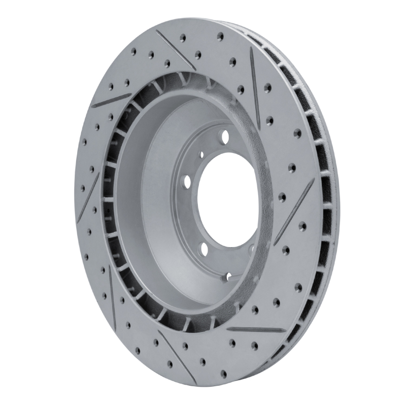 Audi E-Tron GT Brake Rotor (1) - Rear Left - DFC - Drilled & Slotted Geoperformance - `19-`26
