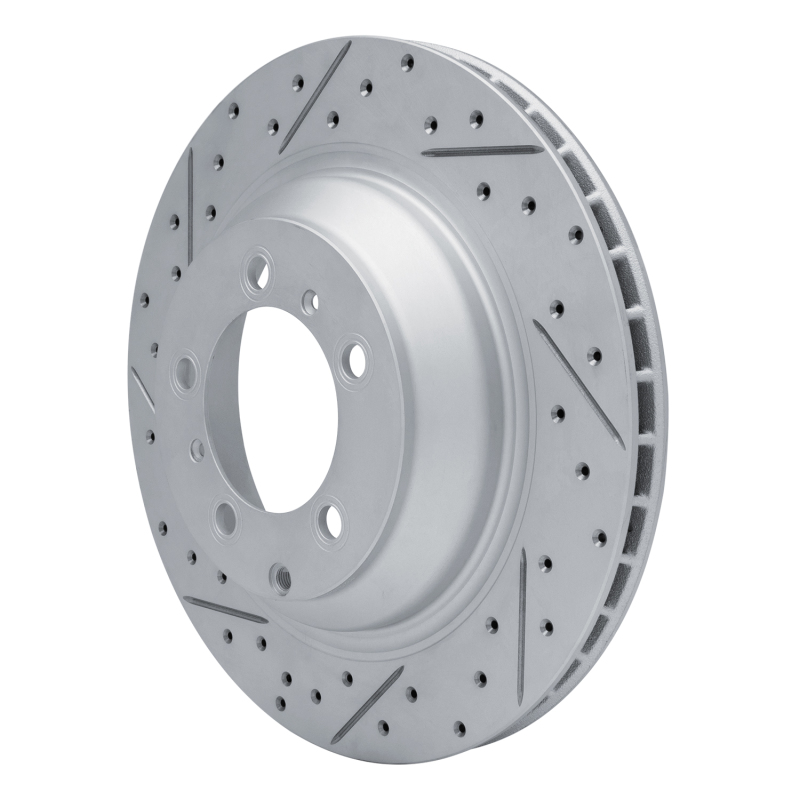 Audi E-Tron GT Brake Rotor (1) - Rear Left - DFC - Drilled & Slotted Geoperformance - `19-`26