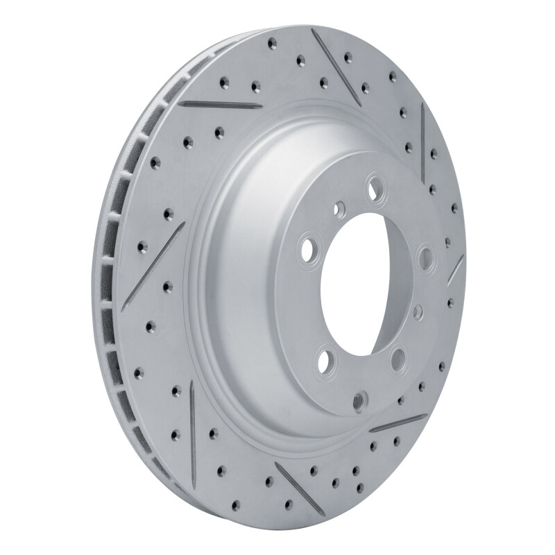 Audi E-Tron GT Brake Rotor (1) - Rear Right - DFC - Geoperformance Drilled & Slotted - `19-`26