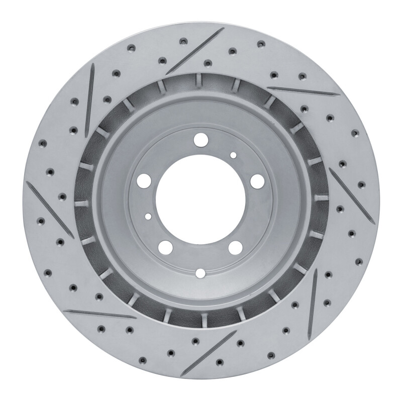 Audi E-Tron GT Brake Rotor (1) - Rear Right - DFC - Geoperformance Drilled & Slotted - `19-`26