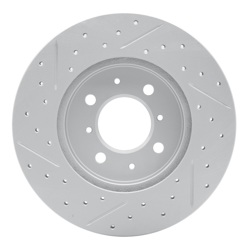 Dodge Attitude Brake Rotor (1) - Front Right - DFC - Geoperf Drilled & Slotted - `06-`12