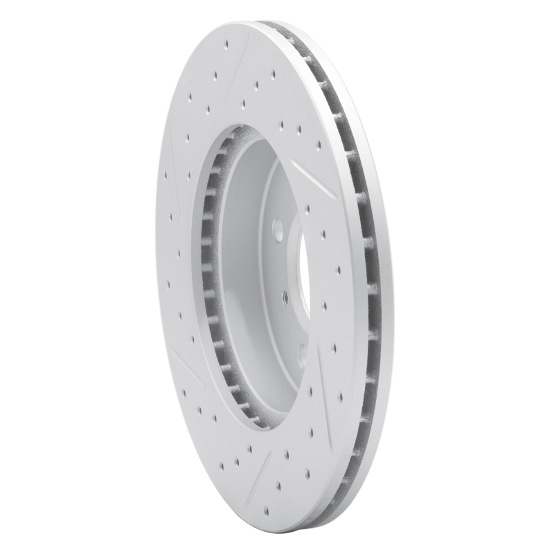 Dodge Attitude Brake Rotor (1) - Front Right - DFC - Geoperf Drilled & Slotted - `06-`12