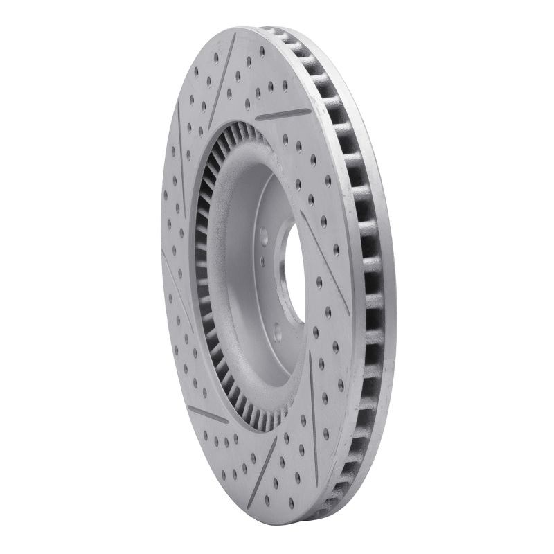 Hyundai Tucson Brake Rotor (1) - Front Right - DFC - Drilled & Slotted Geoperformance - `11-`25