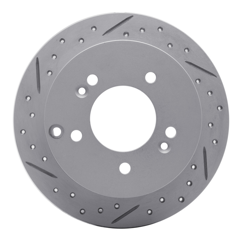 Hyundai Tucson Brake Rotor (1) - Rear Left - DFC - Drilled & Slotted Geoperformance - `01-`10