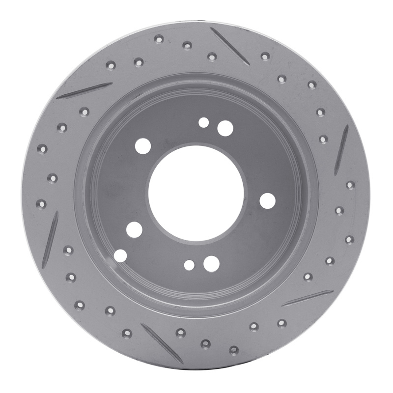 Hyundai Tucson Brake Rotor (1) - Rear Left - DFC - Drilled & Slotted Geoperformance - `01-`10