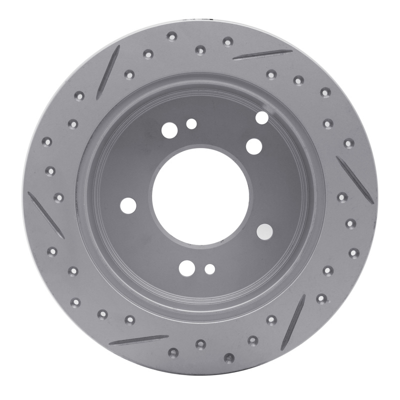 Hyundai Tucson Brake Rotor (1) - Rear Right - DFC - Drilled & Slotted Geoperformance - `01-`10