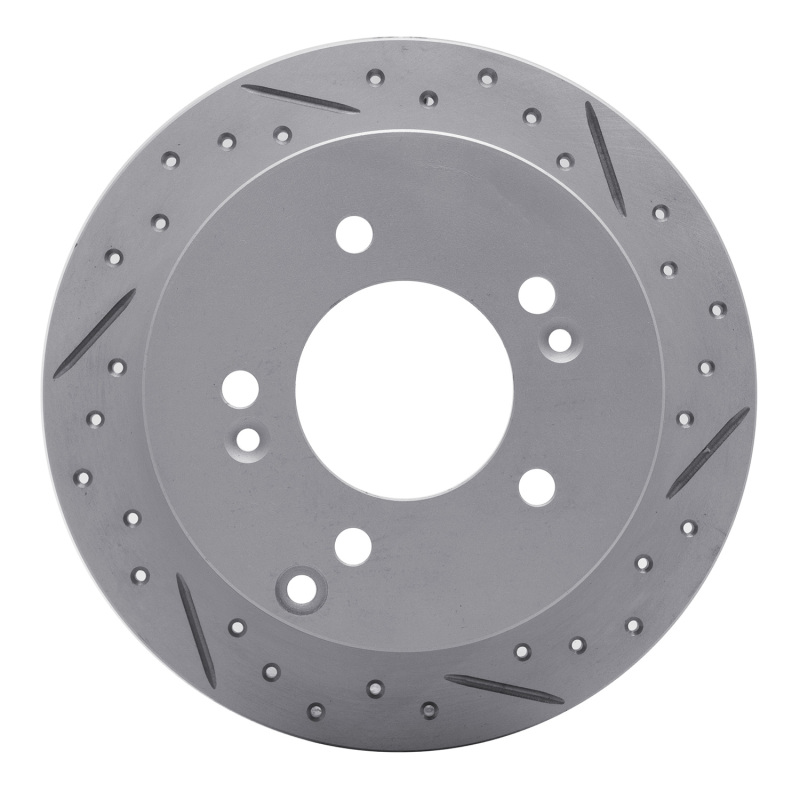 Hyundai Tucson Brake Rotor (1) - Rear Right - DFC - Drilled & Slotted Geoperformance - `01-`10