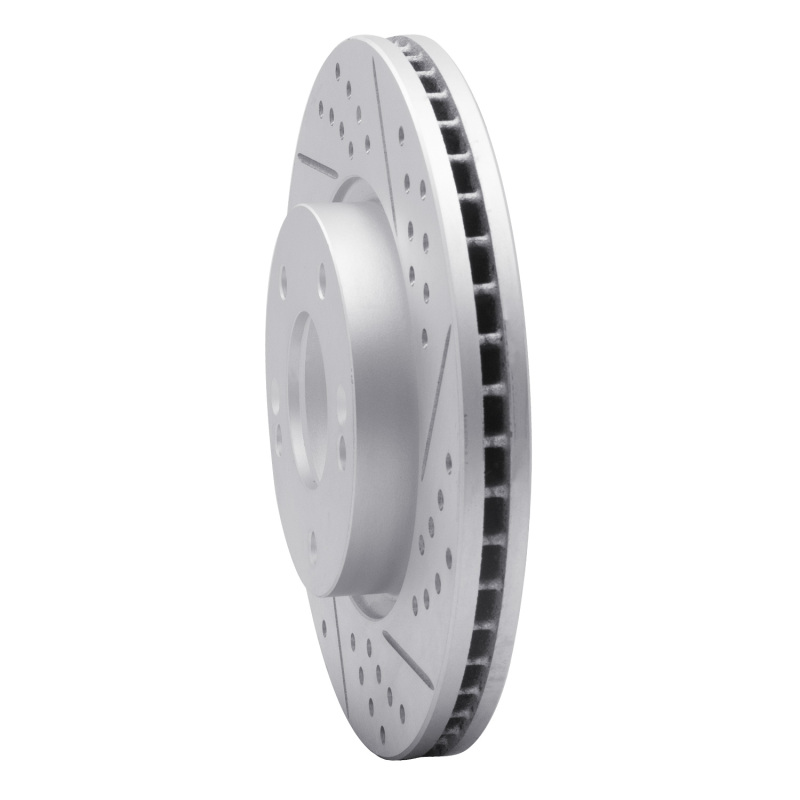 Hyundai Tucson Brake Rotor (1) - Front Right - DFC - Drilled & Slotted Geoperformance - `03-`13