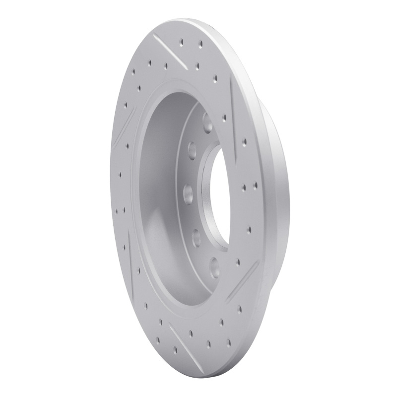 Hyundai Tiburon Brake Rotor (1) - Rear Left - DFC - Drilled & Slotted Geoperformance - `03-`08