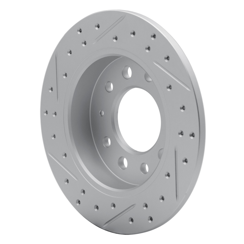 Hyundai Tiburon Brake Rotor (1) - Rear Right - DFC - Drilled & Slotted Geoperformance - `03-`08