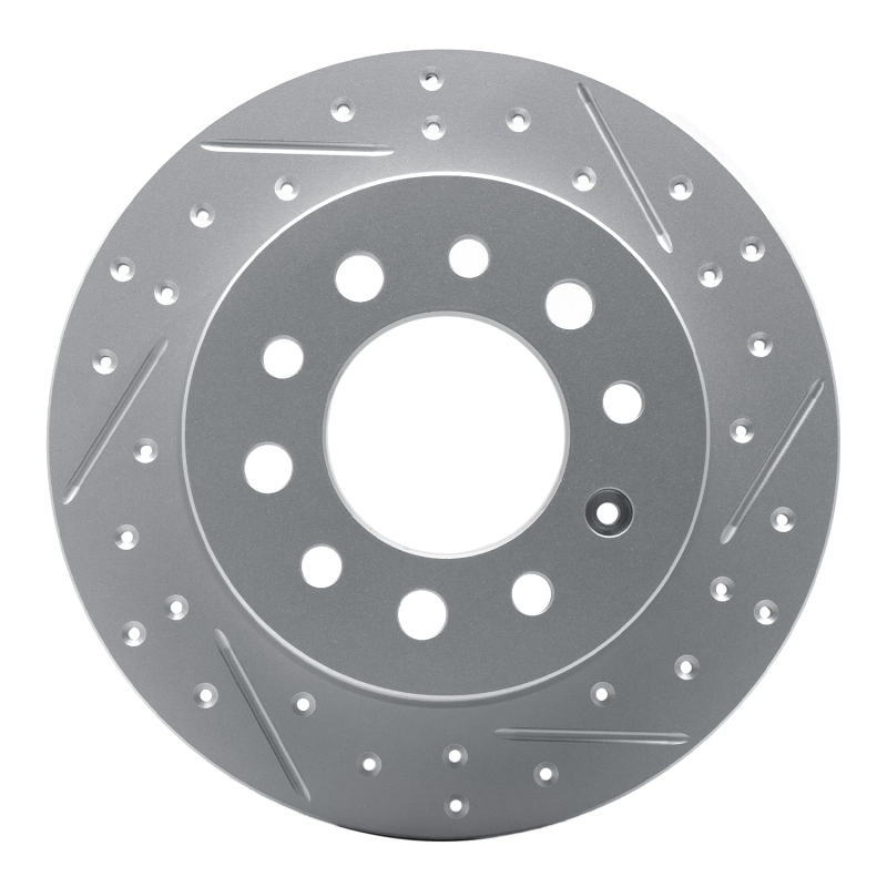 Hyundai Tiburon Brake Rotor (1) - Rear Right - DFC - Drilled & Slotted Geoperformance - `03-`08