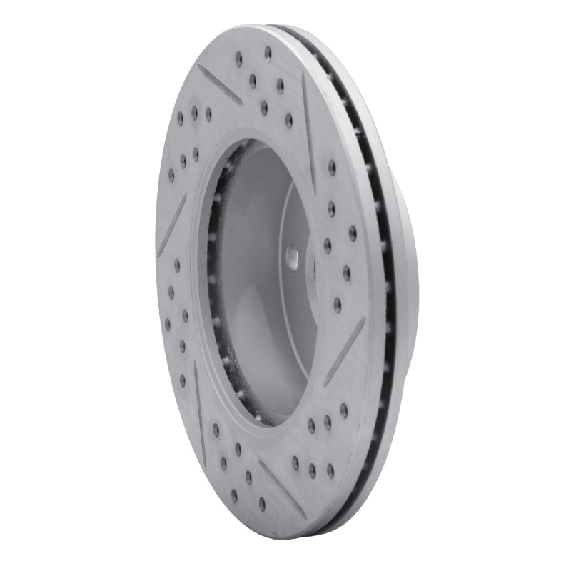 Dodge Verna Brake Rotor (1) - Front Left - DFC - Drilled & Slotted Geoperformance - `03-`06