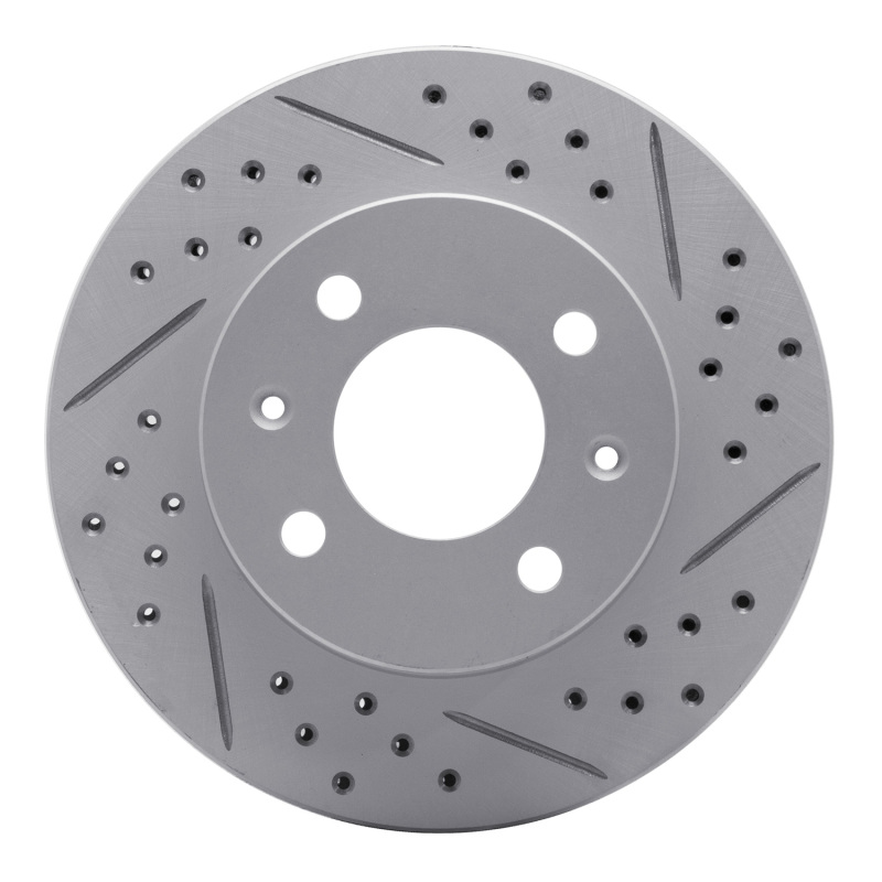 Dodge Verna Brake Rotor (1) - Front Right - DFC - Drilled & Slotted Geoperformance Rotor - `03-`06