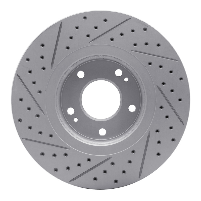 Hyundai Azera Brake Rotor (1) - Front Right - DFC - Drilled & Slotted Geoperformance - `04-`11