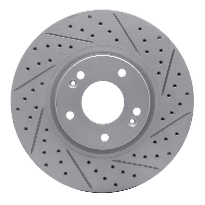 Hyundai Azera Brake Rotor (1) - Front Right - DFC - Drilled & Slotted Geoperformance - `04-`11