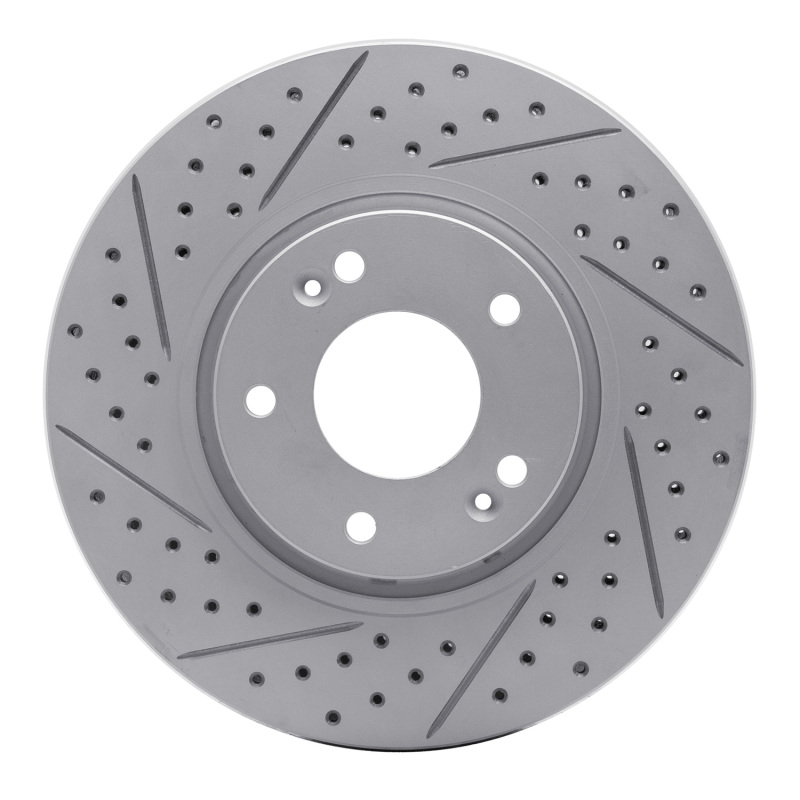 Hyundai Sonata Brake Rotor (1) - Front Left - DFC - Drilled & Slotted Geoperformance - `05-`24