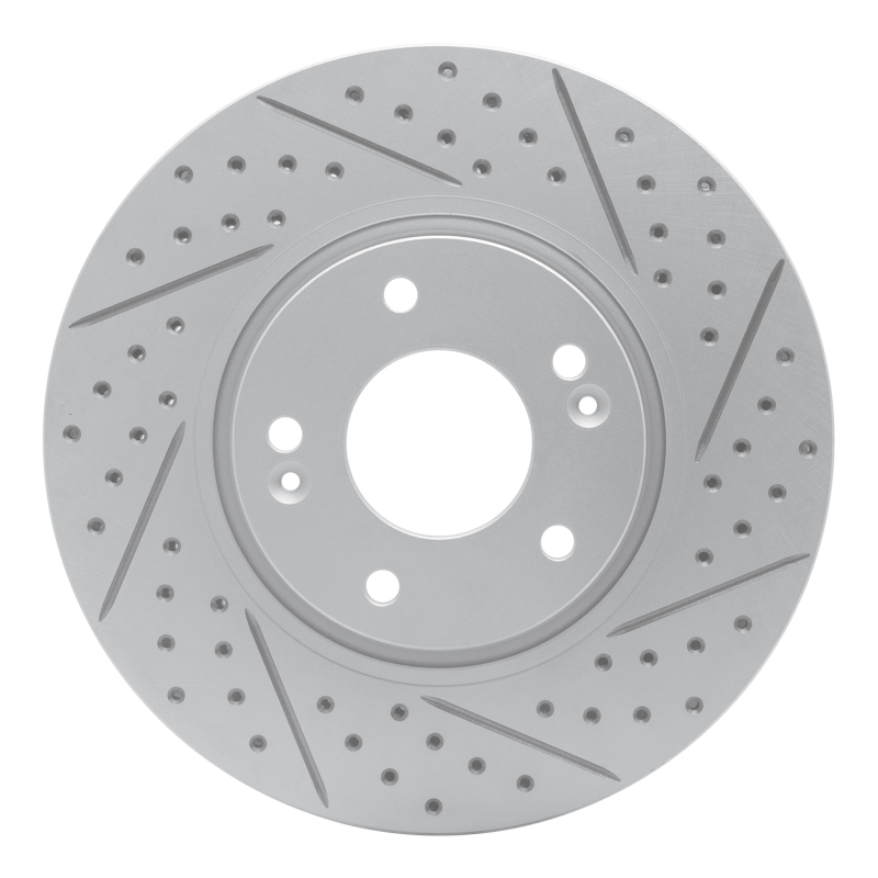 Hyundai Veloster Brake Rotor (1) - Front Right - DFC - Drilled & Slotted Geoperformance - `05-`24