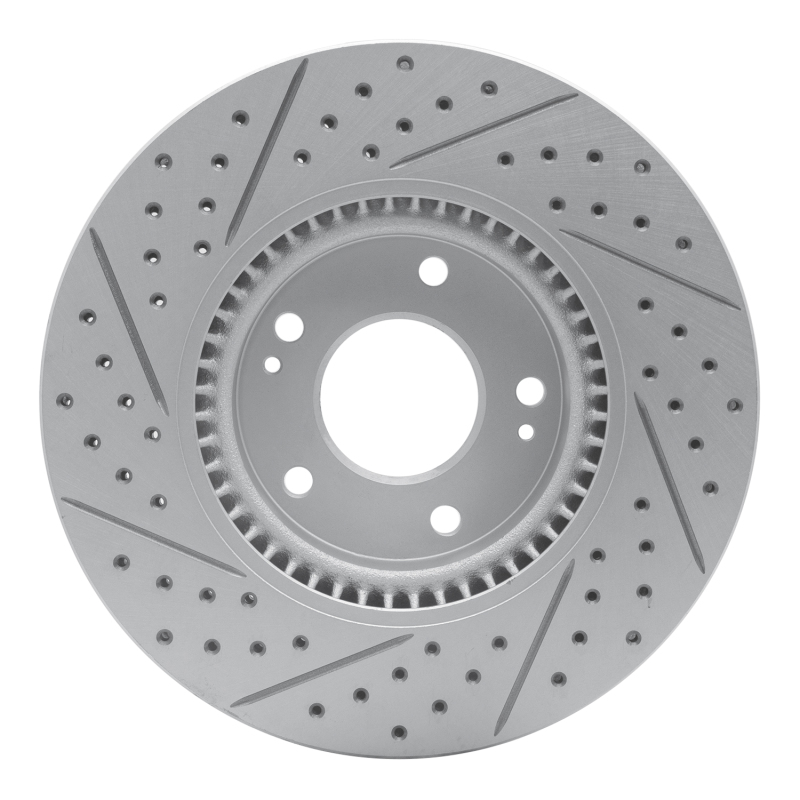 Hyundai Veloster Brake Rotor (1) - Front Right - DFC - Drilled & Slotted Geoperformance - `05-`24