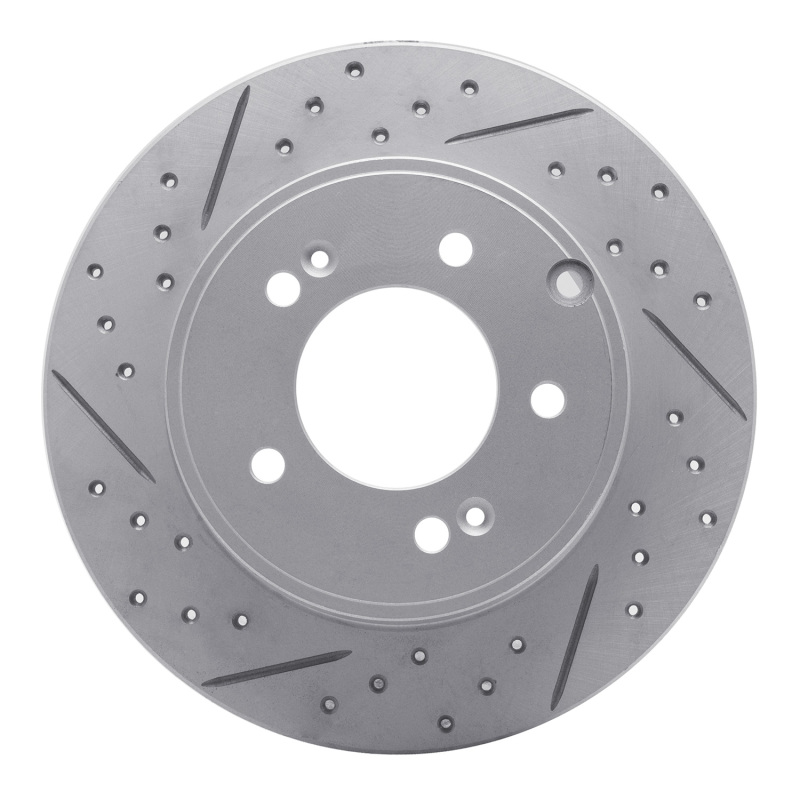 Hyundai Azera Brake Rotor (1) - Rear Left - DFC - Drilled & Slotted Geoperformance - `05-`20
